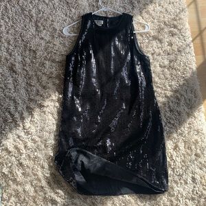 Sequin black, mini dress